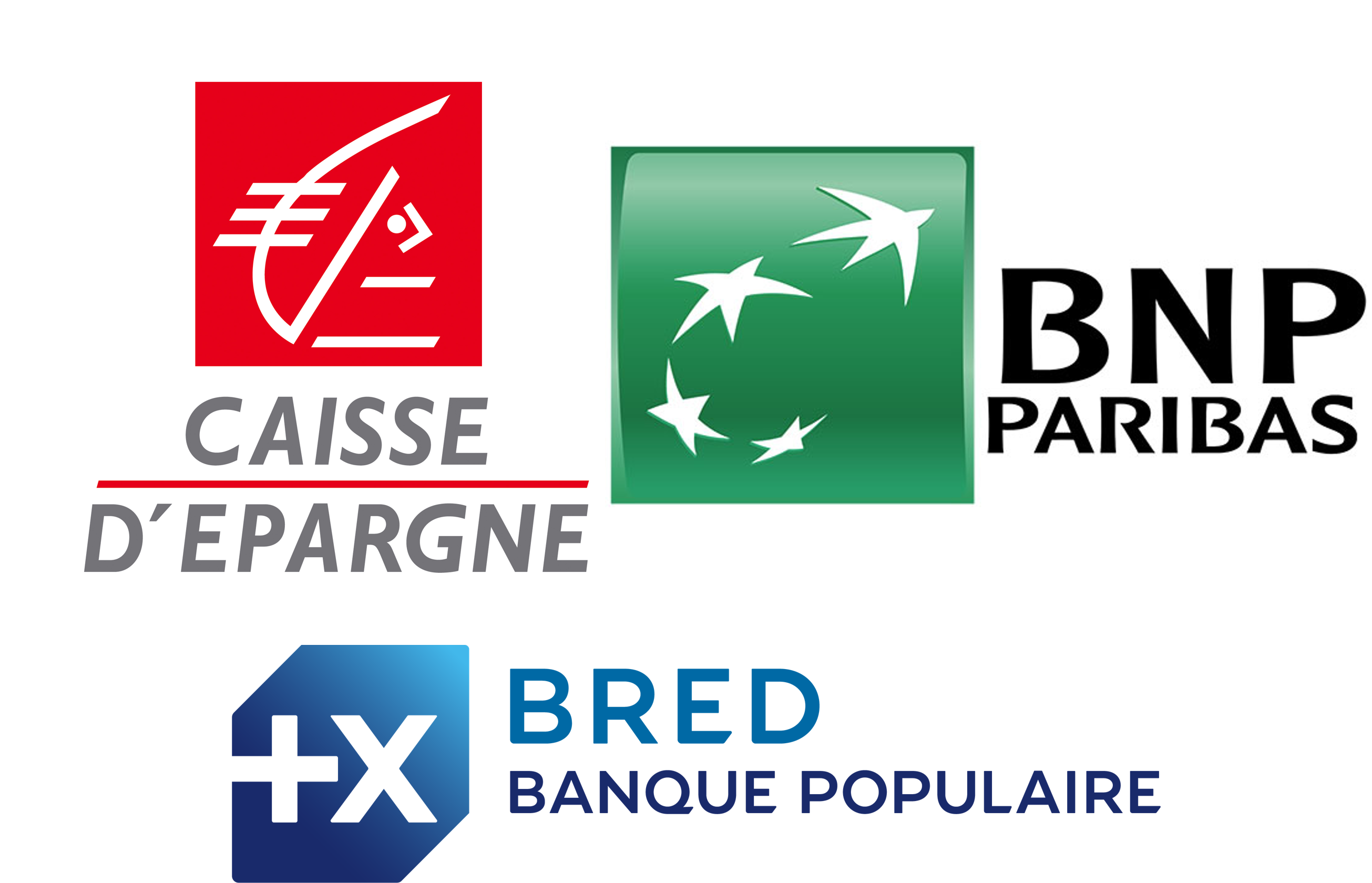 Caisse d'Epargne, BNP Paribas, BRED