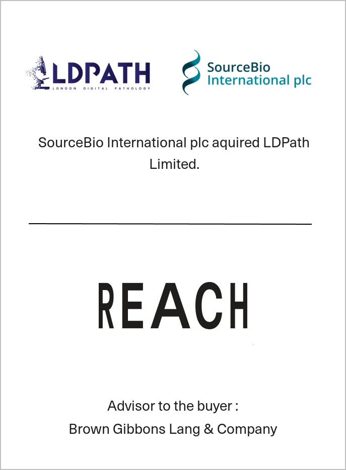 Sourcebio SourceBio International plc has acquired LDPath Limited