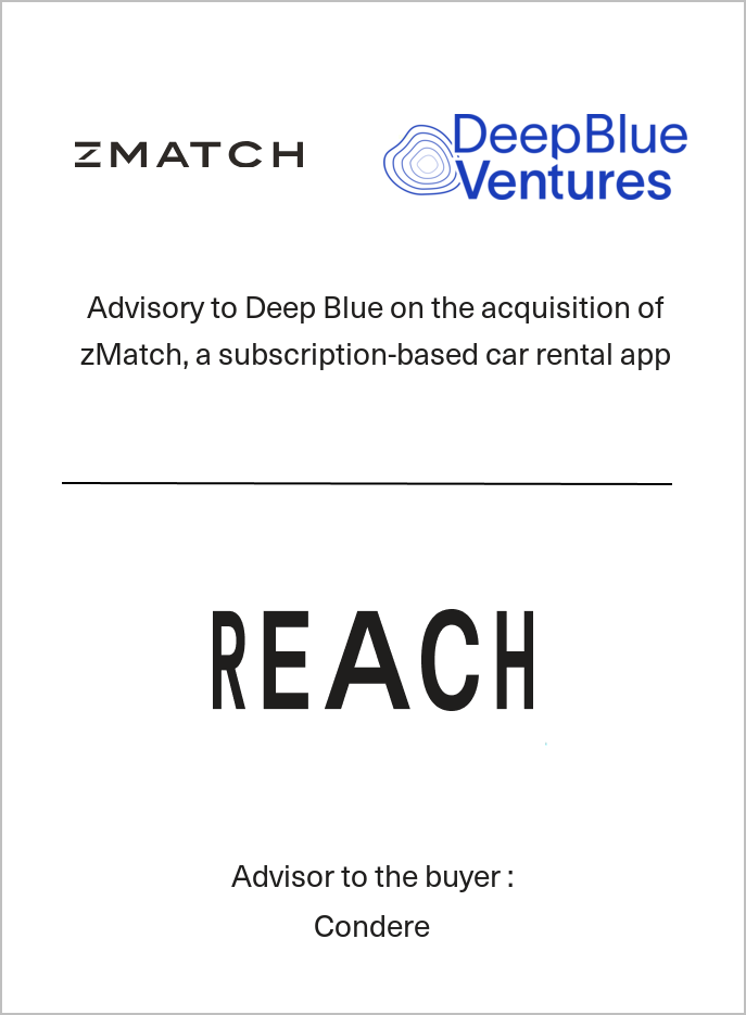 Deep Blue Ventures has acquired zMatch